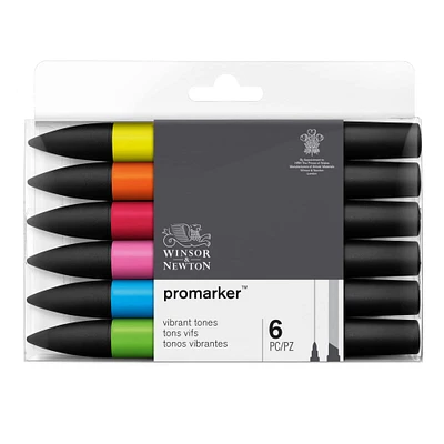 Winsor & Newton® ProMarker™ Vibrant Tones 6 Marker Set