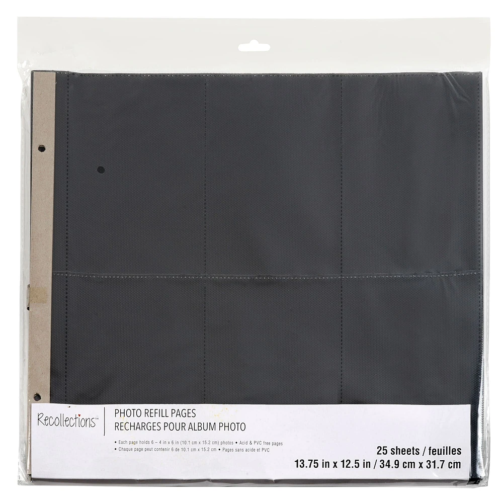 14" x 12.5" Vertical Photo Album Refill Pages by Recollections™