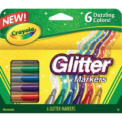 Crayola® 6 Color Glitter Markers