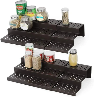 NEX™ Brown Adjustable 3-Tier Kitchen Storage Racks, 2ct.