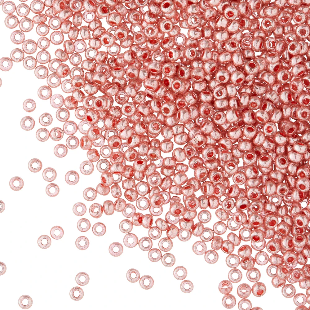 John Bead Metallic Czech Glass Seed Beads, 11/0