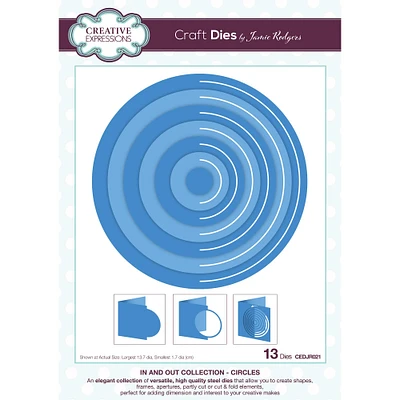 Creative Expressions In & Out Collection Circle Craft Dies by Jamie Rodgers