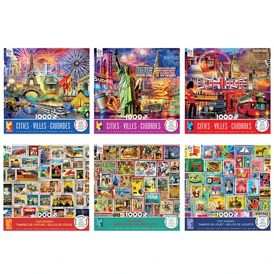 Assorted Ceaco® Cities & Stamps 1,000 Piece Puzzle
