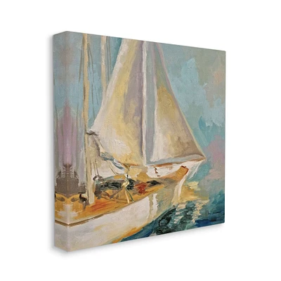 Stupell Industries Traditional Nautical Sailboat on the Water Canvas Wall Art