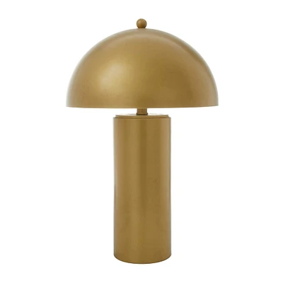 Gold Iron Contemporary Accent Lamp 14" x 14" x 22"