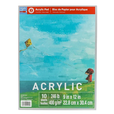15 Pack: Acrylic Paper Pad by Artist's Loft™, 9" x 12"