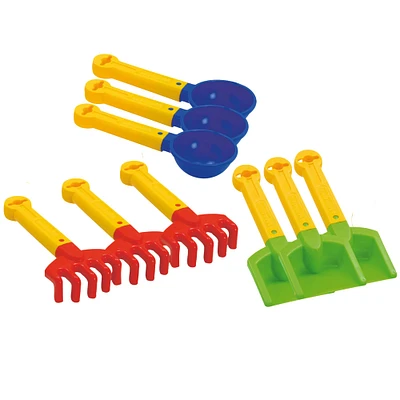 Wader® Sand Tools, 3 Sets of 3