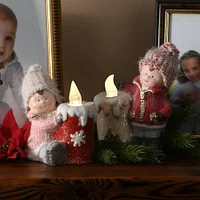 Pre-lit Children With Candles Set