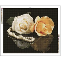 Sparkly Selections Roses on Glass Diamond Art Kit, Round Diamonds