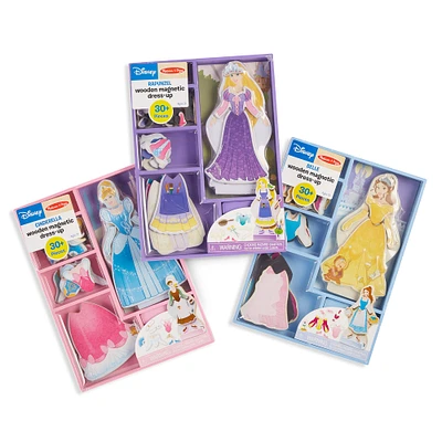 Melissa & Doug® Disney® Princesses Wooden Magnetic Dress Up Doll Set