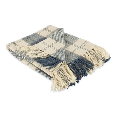 DII® French Blue Farmhouse Woven Throw