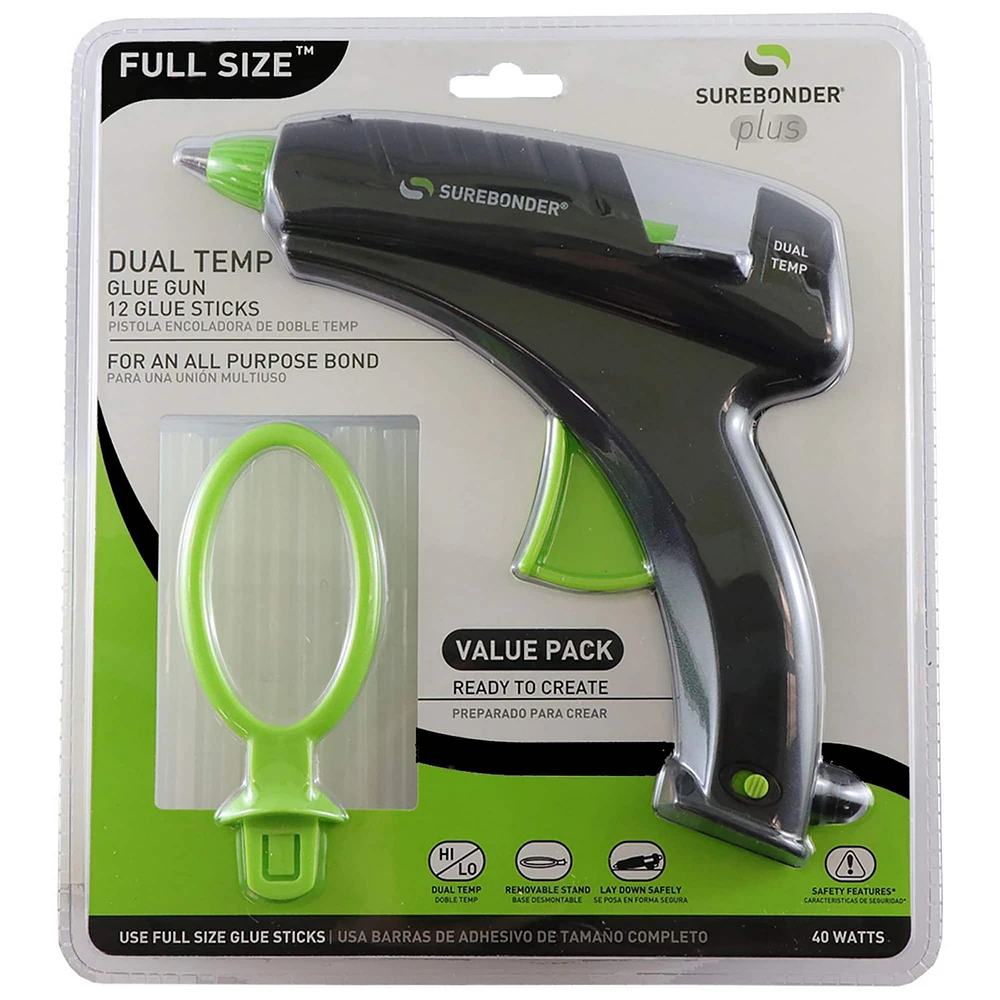 Surebonder® Full Size™ Dual Temp Glue Gun Set