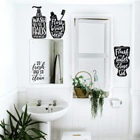 RoomMates Wash Your Hands Soap Quotes Peel & Stick Decals