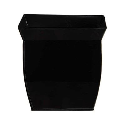 11.5" Fluted Metal Square Planter