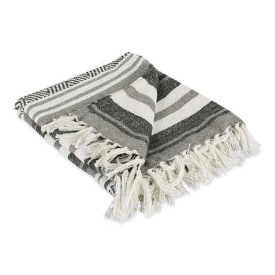 DII® Black Farmhouse Woven Throw