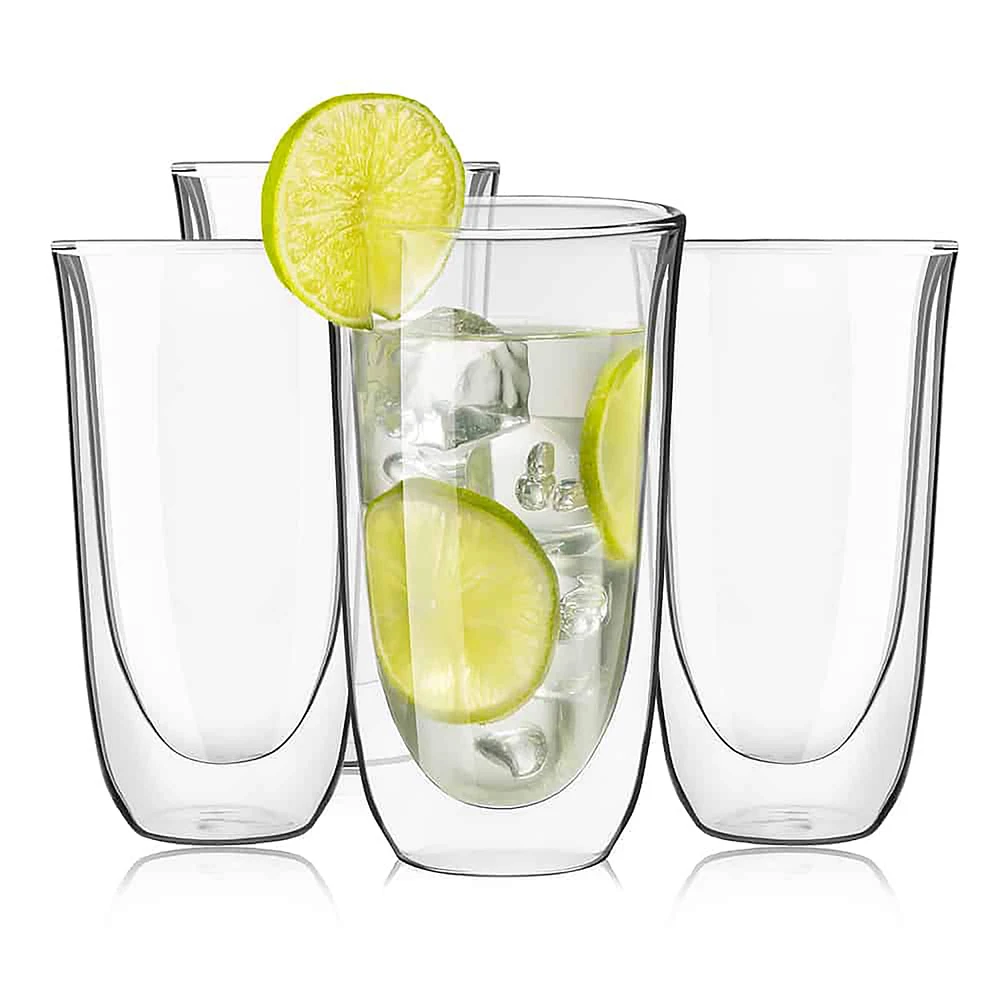 JoyJolt® Spike Double Wall Insulated Glasses, 4ct.