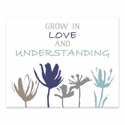 10" Grow in Love & Understanding Tabletop Canvas Décor