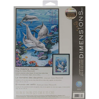 Dimensions® The Dolphins' Domain Counted Cross Stitch Kit