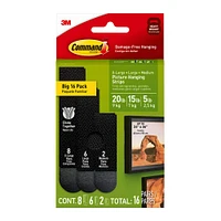 3M Command™ Black Picture Hanging Strip Mixed Pack