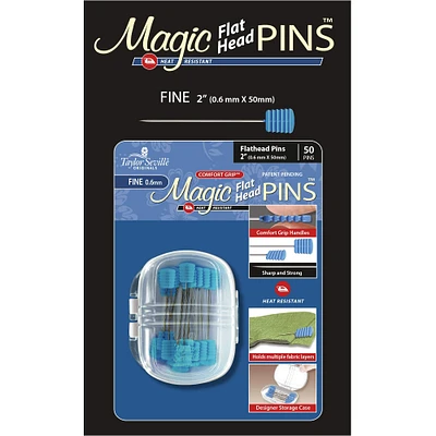 Taylor Seville® Magic Flat Head Pins™ Fine Pins, 50ct.