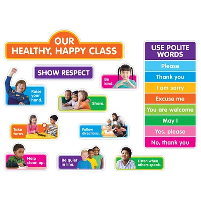 Scholastic® Our Healthy Happy Class Bulletin Board Set