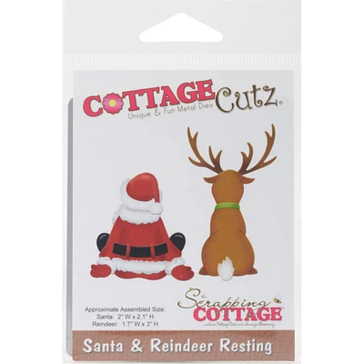 CottageCutz® Santa & Reindeer Resting Die Set