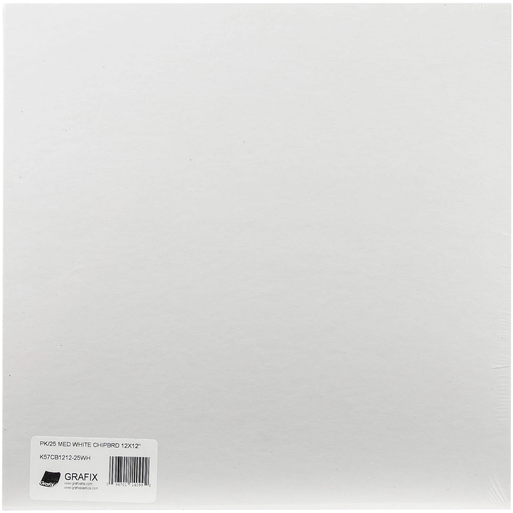 Grafix® White Medium Weight Chipboard Sheets