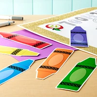 24 Packs: 12 ct. (288 total) Die Cut Crayon Accents by B2C®