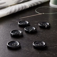 Blumenthal Lansing Black 4 Hole Buttons, 6 Pack