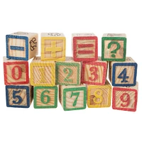 Toy Time ABC & 123 Wooden Blocks Set