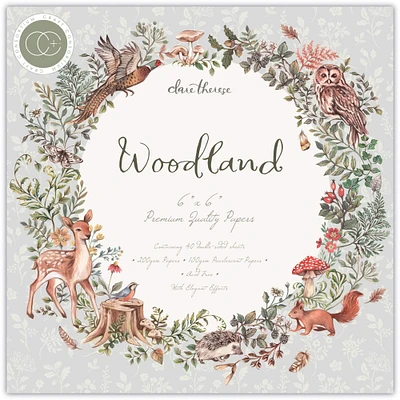 Craft Consortium Woodland Double-Sided Paper Pad, 6" x 6"