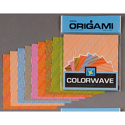 Aitoh Wave 6'' Origami Paper, 40 Sheets