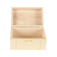 Unfinished Wooden Hinged Box by Make Market®