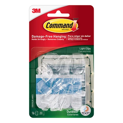 3M Command™ Outdoor Light Clips, Clear