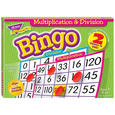 Trend Enterprises® Multiplication & Division Bingo Game