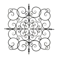 Square Fleur-De-Lis Wall Plaque