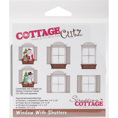 CottageCutz Window With Shutters Die Set