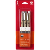 Pigma® Micron® Fine & Bold Line Cool Gray Pens, 3ct.