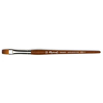 6 Pack: Raphaël Precision Imitation Sable Short Handle Flat Brush