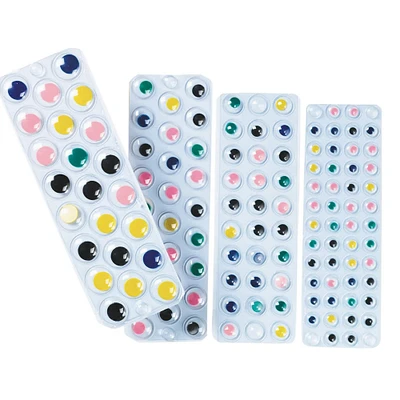 S&S® Worldwide Assorted Sticky Wiggly Eyes, 500ct.