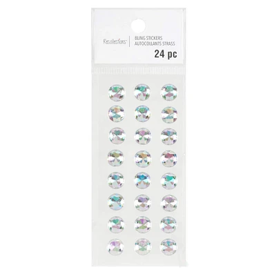 Clear Round Rhinestone Stickers by Recollections™