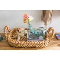 27" Bankuan Braided Tray with Handles