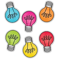 Schoolgirl Style Light Bulb Moments Colorful Light Bulbs Cut-Outs Set