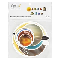 24 Packs: 10 ct. (240 total) Die Cut Planet Accents by B2C®