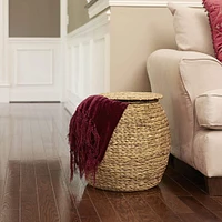 Household Essentials Woven Storage End Table