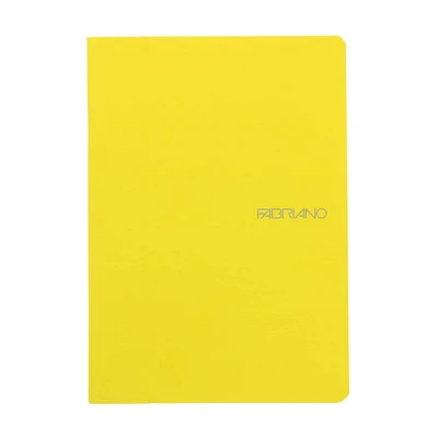 Fabriano® EcoQua Lemon Staple-Bound Blank Notebook, A5