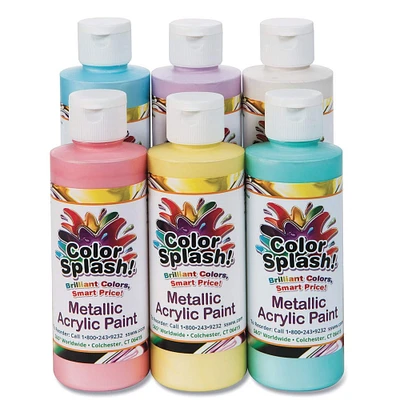 Color Splash!® Pastel Metallic Acrylic Paint Set