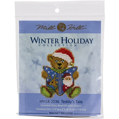 Mill Hill® Winter Holiday Teddy's Tale Beaded Counted Cross Stitch Kit