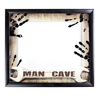Man Cave Framed Printed Mirror
