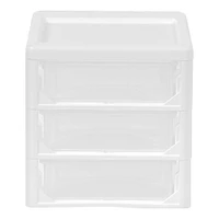 8 Pack: IRIS 7" Clear Tabletop Storage Drawers